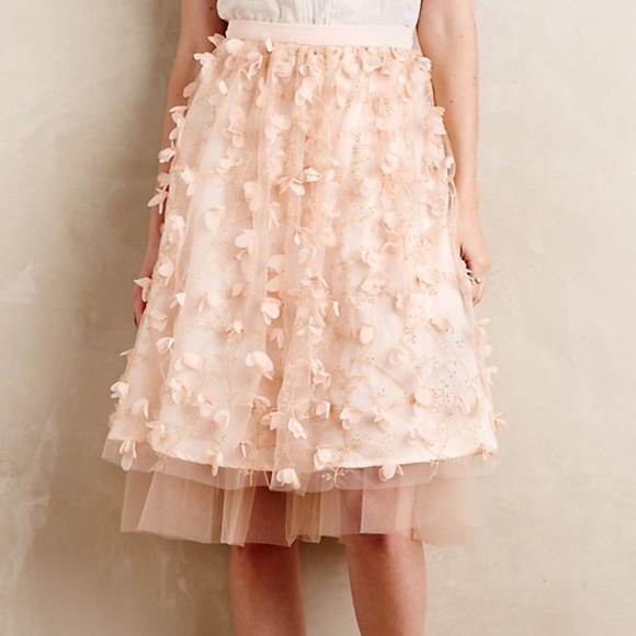 Anthropologie | Fluttered Fete Midi Skirt - Picture 2 of 3
